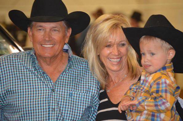 george strait with wife and grandson