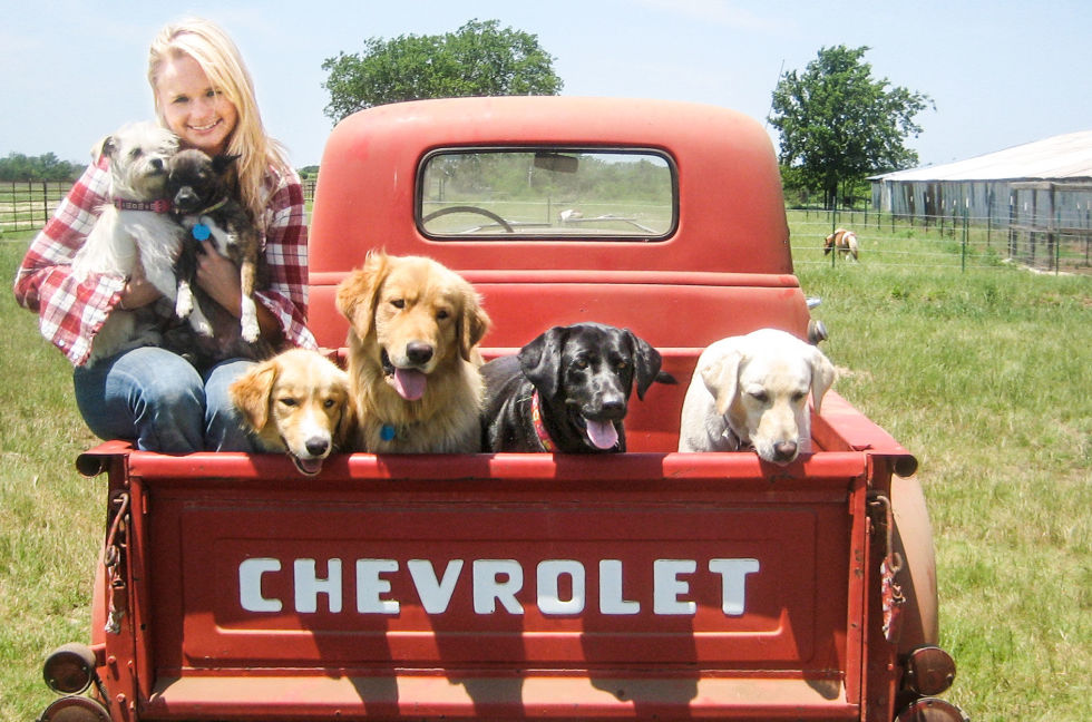 She has owned her '55 Chevy stepside, Tammy, since she was 17.