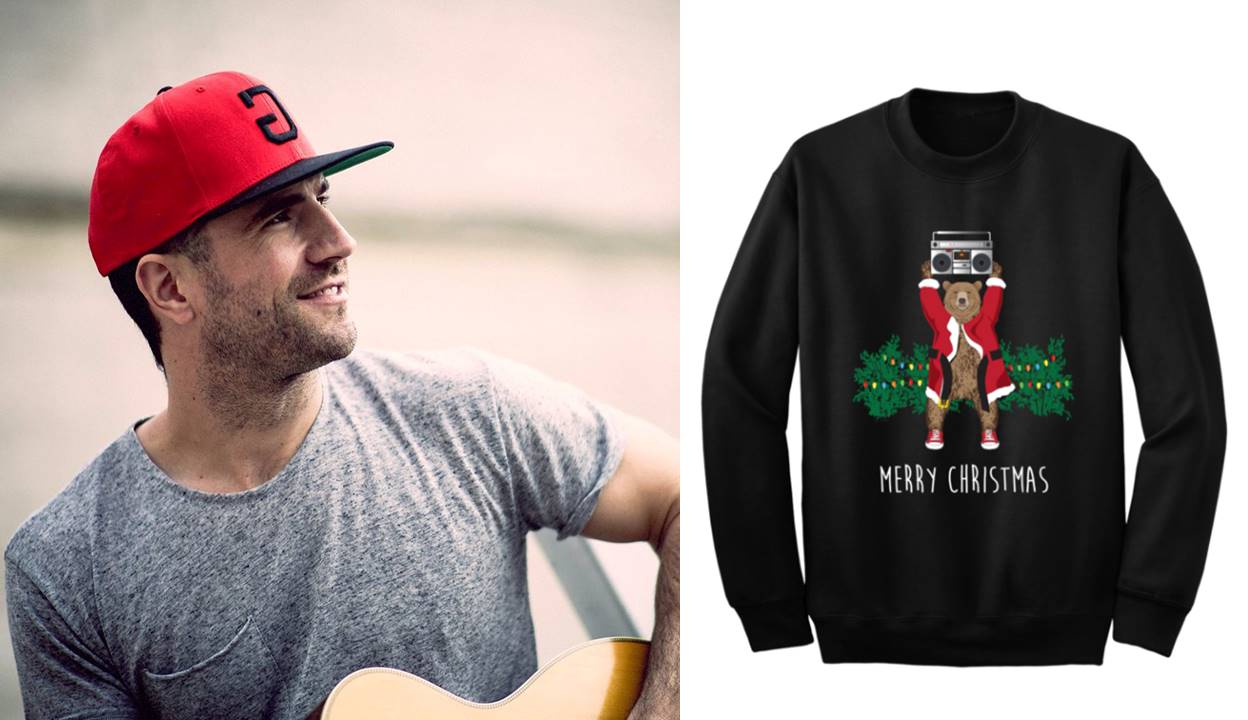 musicians on call holiday sweater sam hunt