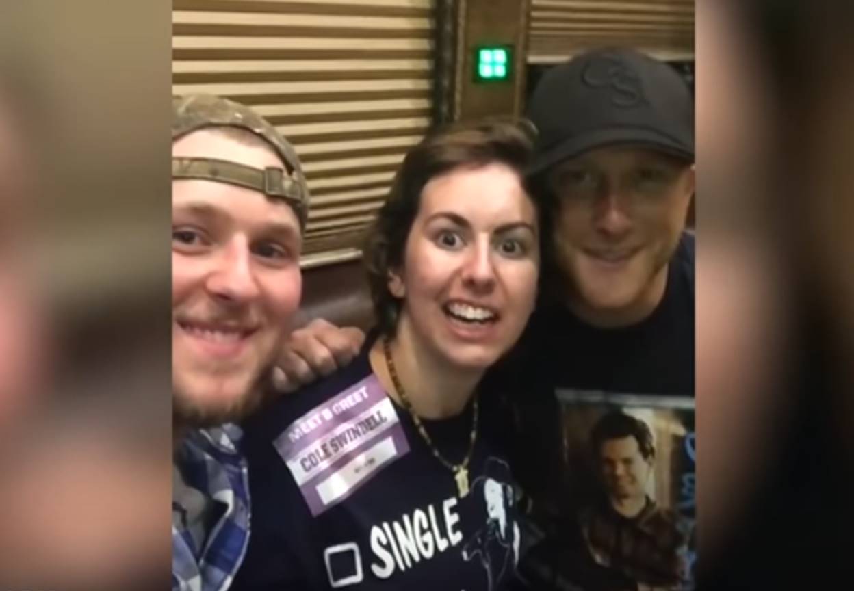 cole swindell with chelsea hogue