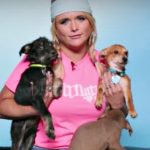 Miranda Lambert with rescue puppies