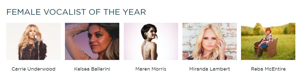 2017 CMA Awards Female Vocalist of the Year