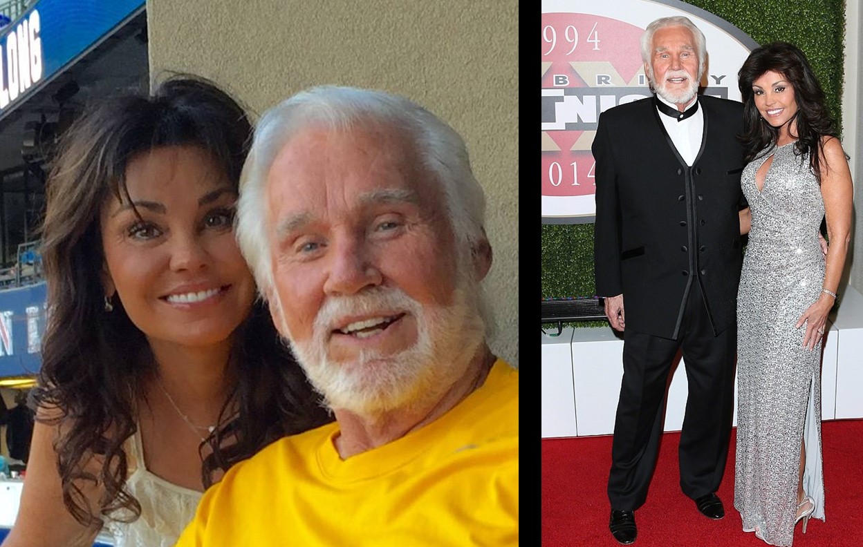    Kenny Rogers med vacker, Fru Wanda Miller 