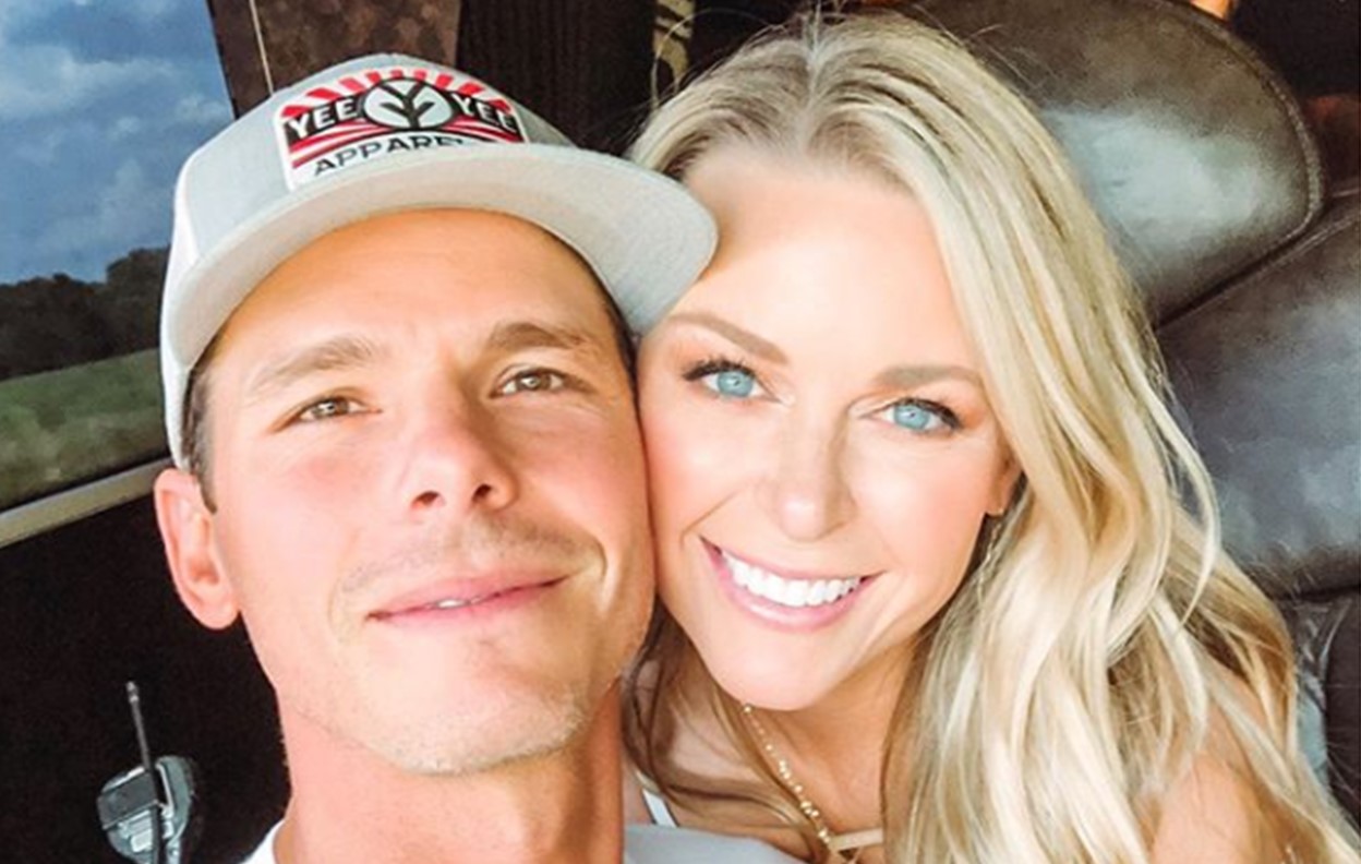    Granger Smith med vennlig, Kone Amber Bartlett 