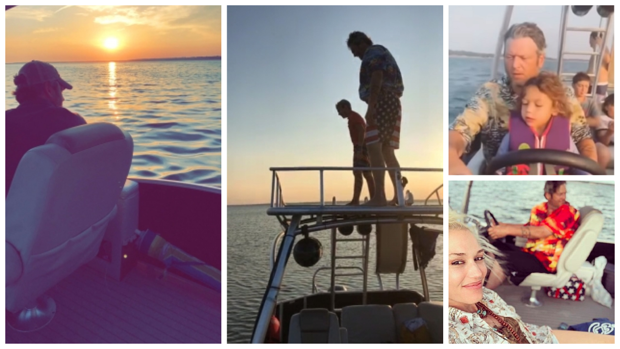 Blake Shelton Boating