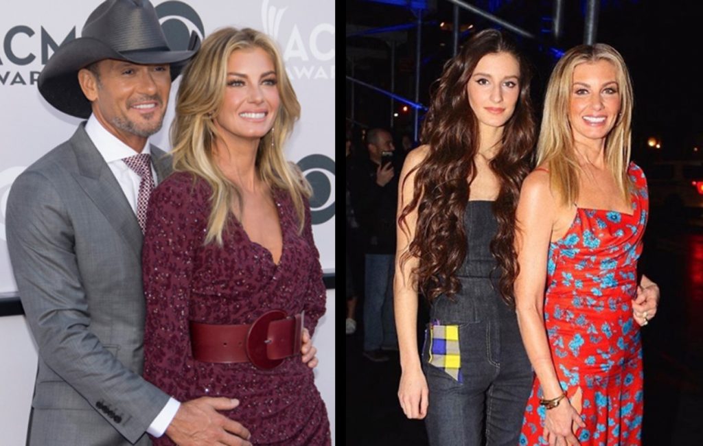 Faith Hill Tim McGraw Daughters Grace Maggie Audrey