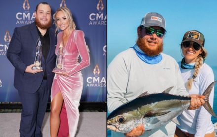 luke combs wife wedding dress