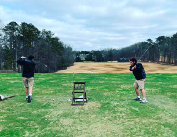 Kenny Rogers' Sons Golfing