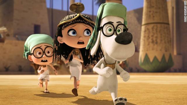 “Mr. Peabody and Sherman” topped the weekend box office with $21.2 million, bringing its domestic ticket sales to $63.2 million. This coming