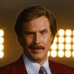 Ron Burgundy is back on screen with his news team for Anchorman  2.  It's been eight years since the first Anchorman and Ron is looking as