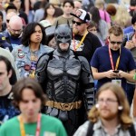 This brave Batman fan dares to stand out in a crowd.  What are you doing to celebrate the release of 'The Dark Knight Rises' this weekend?