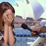 While promoting Spiderman 2 in Australia, the adorable Emma Stone got a video message from Melanie Brown . Emma is a big Spice Girls fan.